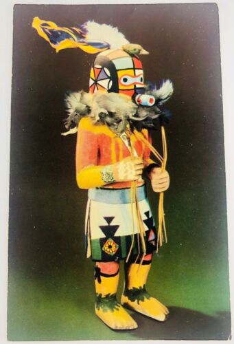 Vintage Hopi Indian Kachina Doll Postcard by Bob Petley Phoenix Arizona AZ 