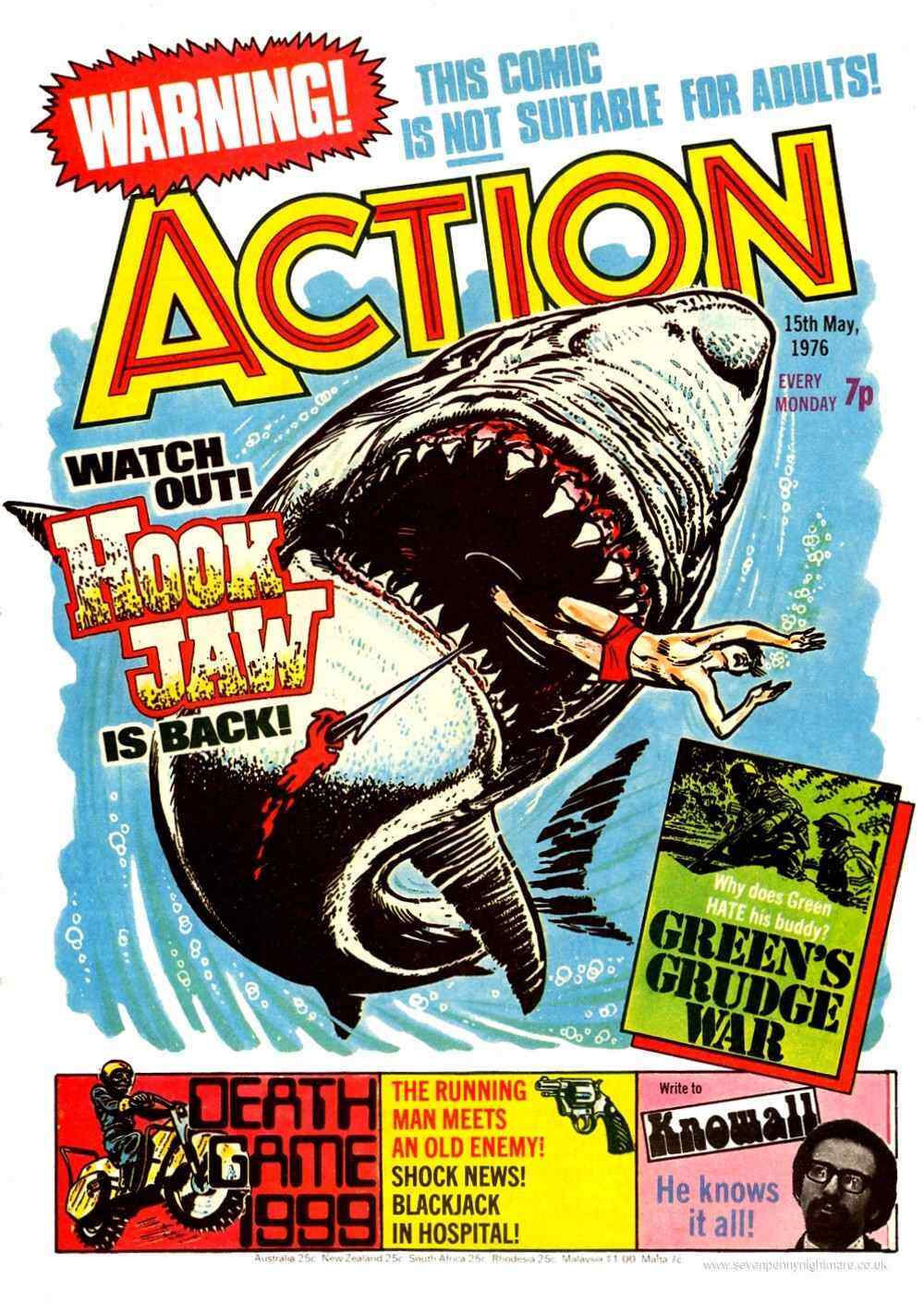 British Violent Comics Action & The Crunch on DVD-Rom 150 Isues w/software