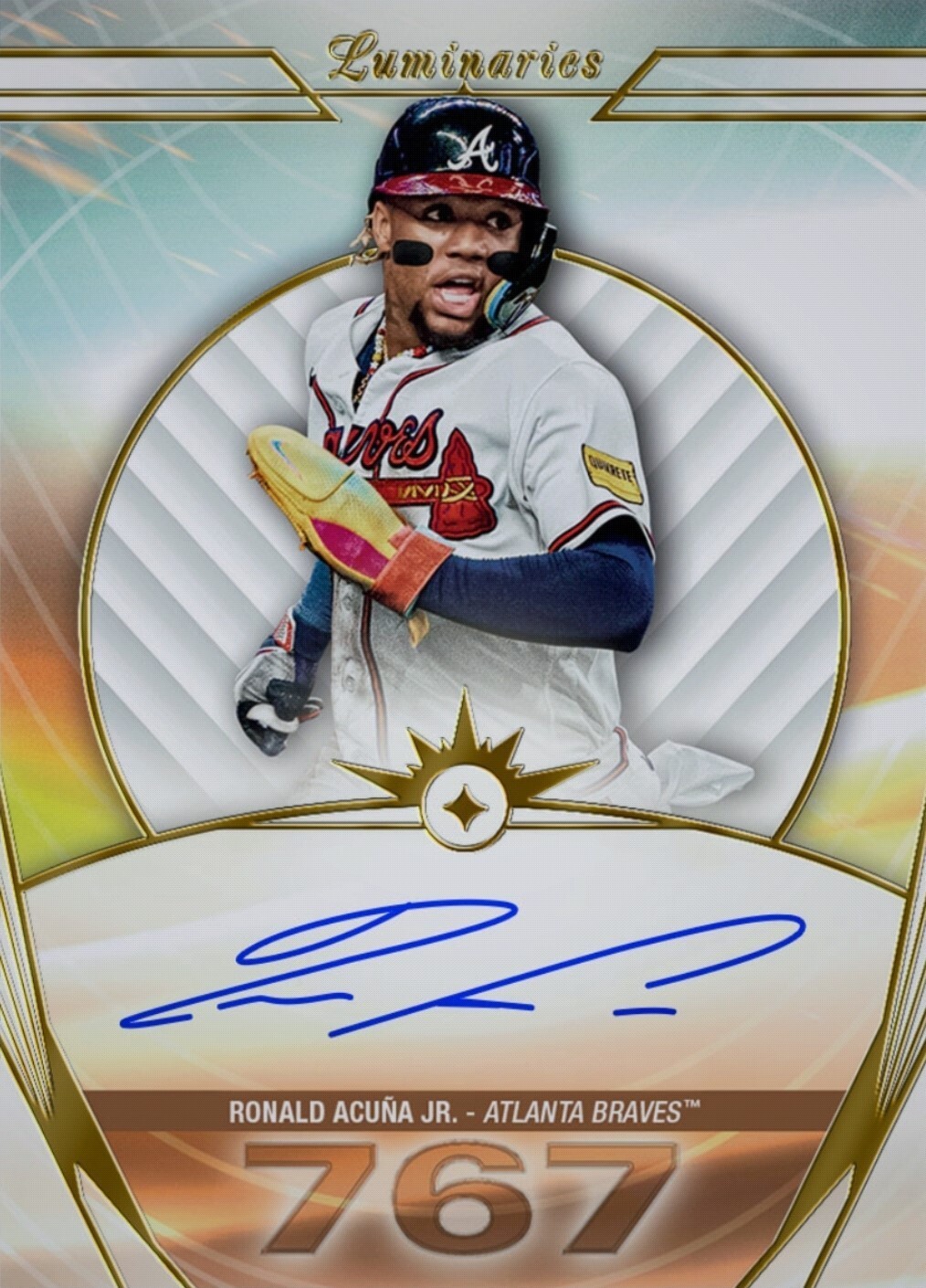 イ*ー様 2023 TOPPS LUMINARIES Ronald Acuna 2024 Topps Luminaries 24 RONALD ACUÑA JR. SIGNATURE ATLANTA