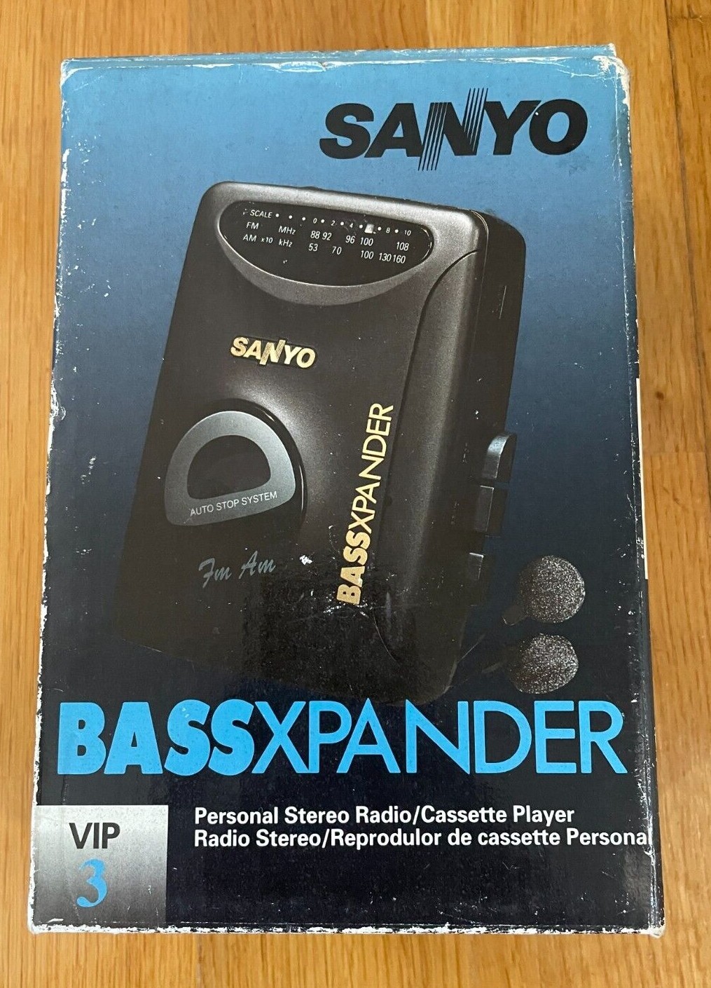 sanyo  ③ NOS VINTAGE SANYO VIP-3 Portable Stereo Cassette Player FM