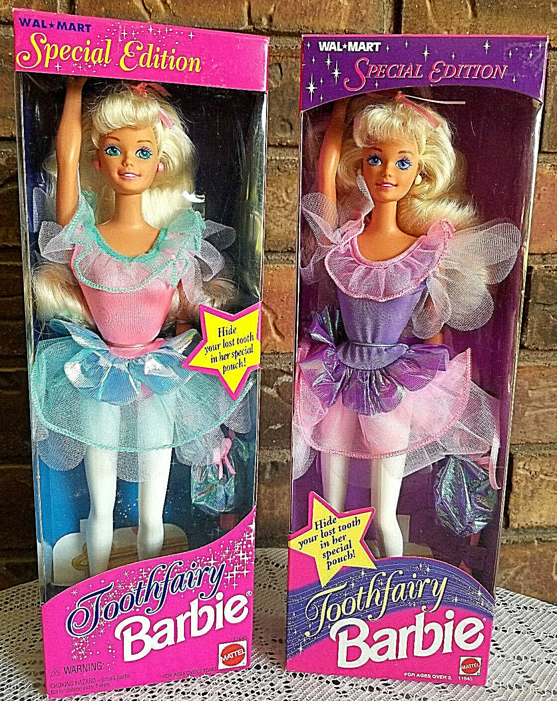 * 2 - WALMART SPECIAL EDITION TOOTH FAIRY Barbies (we have over 50-5* ratings) * 2 - WALMART SPECIAL EDITION TOOTH FAIRY Barbies (we have over 50-5* ratings)