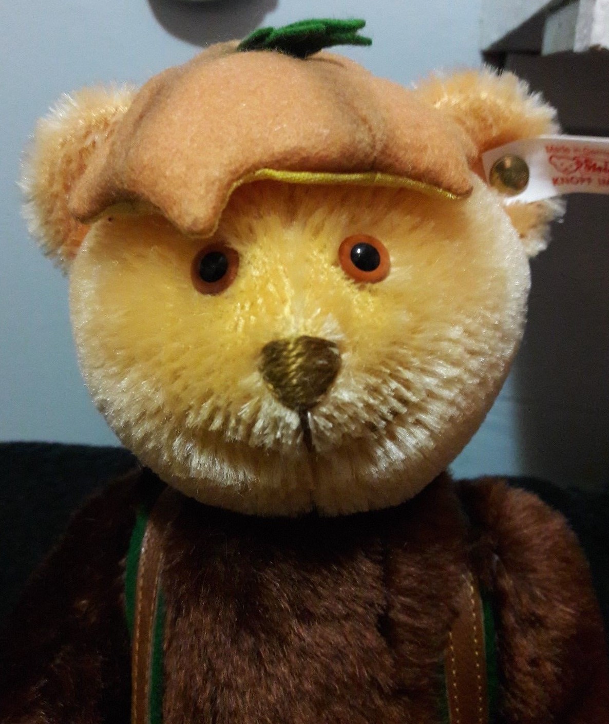 STEIFF THE FOUR SEASONS LTD ED FALL 1997 PUMPKIN PATCH BEAR #649 of 5000 NEW