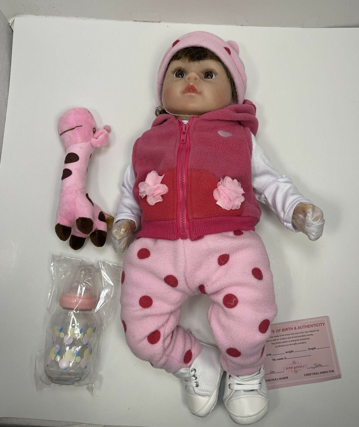 Reborn Baby Doll, 16 Inches Girl,  Ages 3+
