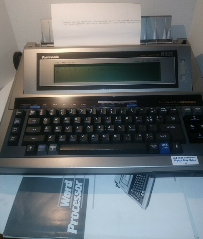 Panasonic Typewriter Model Serial Number Database