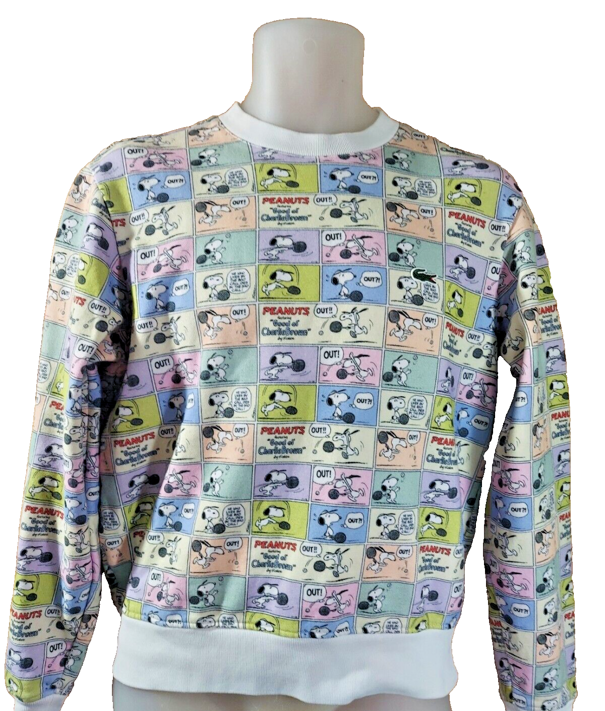 LACOSTE×PEANUTSコラボトレーナー　40サイズ Unisex Lacoste x Peanuts Crew Neck Organic Cotton Sweatshirt