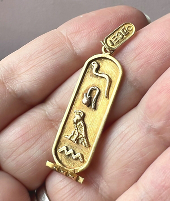Egyptian gold cartouche sale