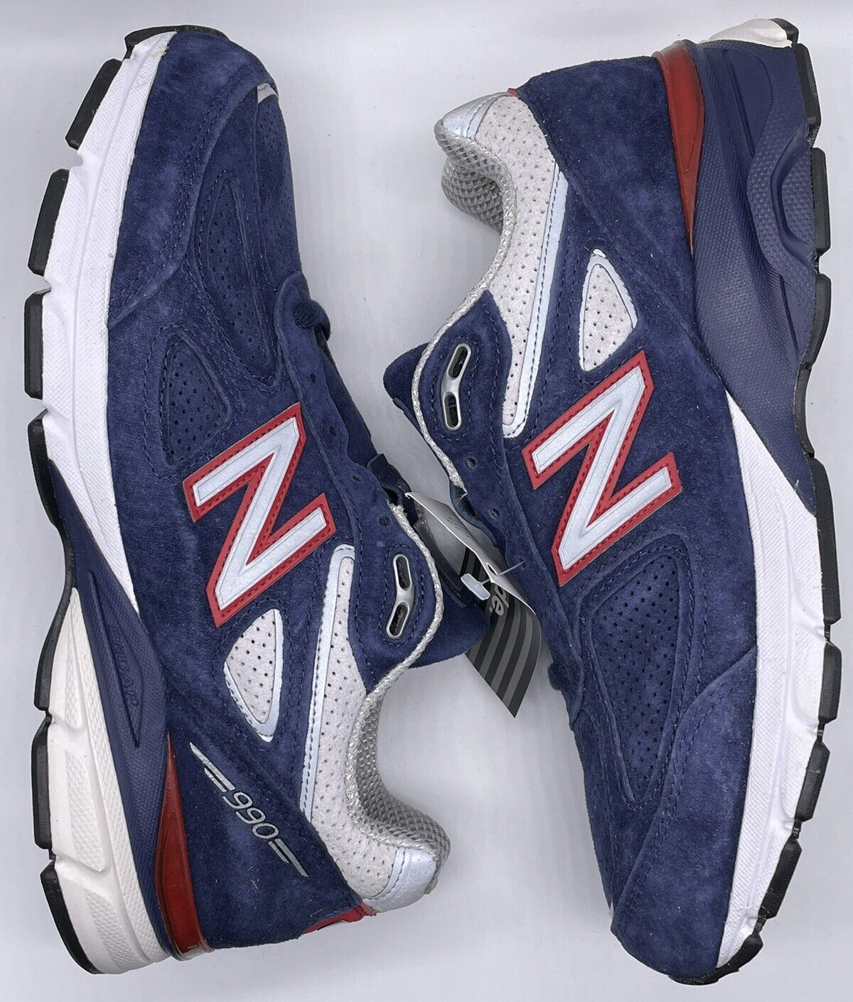 New balance ☆ made in USA 990v4 W990RR4 ネイビー×レッド New Balance Mens 990v4 Made In USA Navy Red M990BR4 Size 8 D