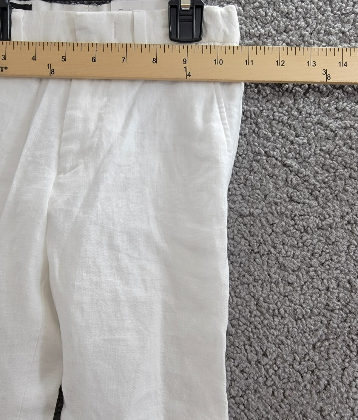 Lauren Ralph Lauren Straight Leg Linen Dress Pants Little Boys' 5/22.5'' White - Picture 5 of 17