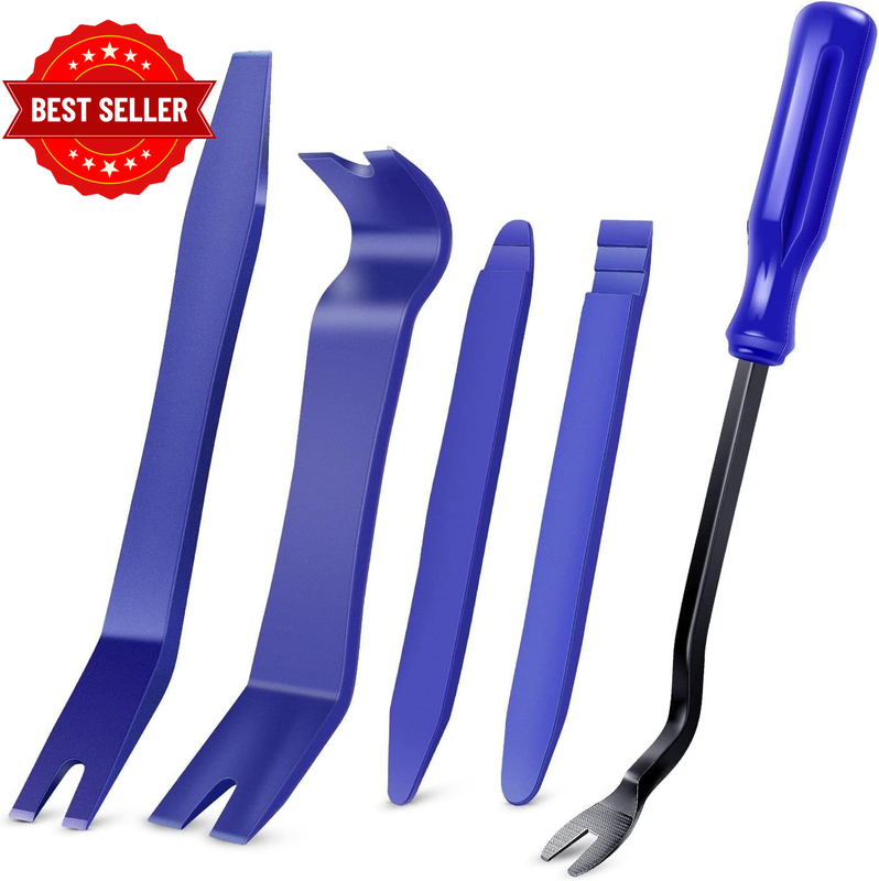5PCS Auto Trim Removal Tool Kit No-Scratch Pry Tool Kit for Car Door Clip Panel