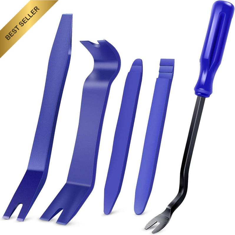 5PCS Auto Trim Removal Tool Kit No-Scratch Pry Tool Kit for Car Door Clip Panel 