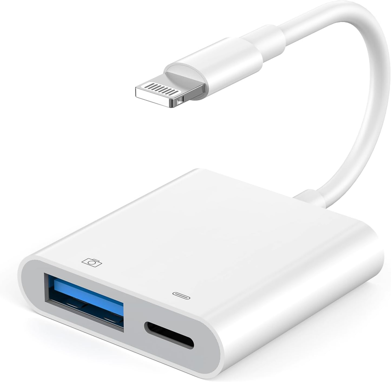 USB 3.0 Adapter for Iphone Ipad, Apple Mfi Certified Lightning to USB Camera USA