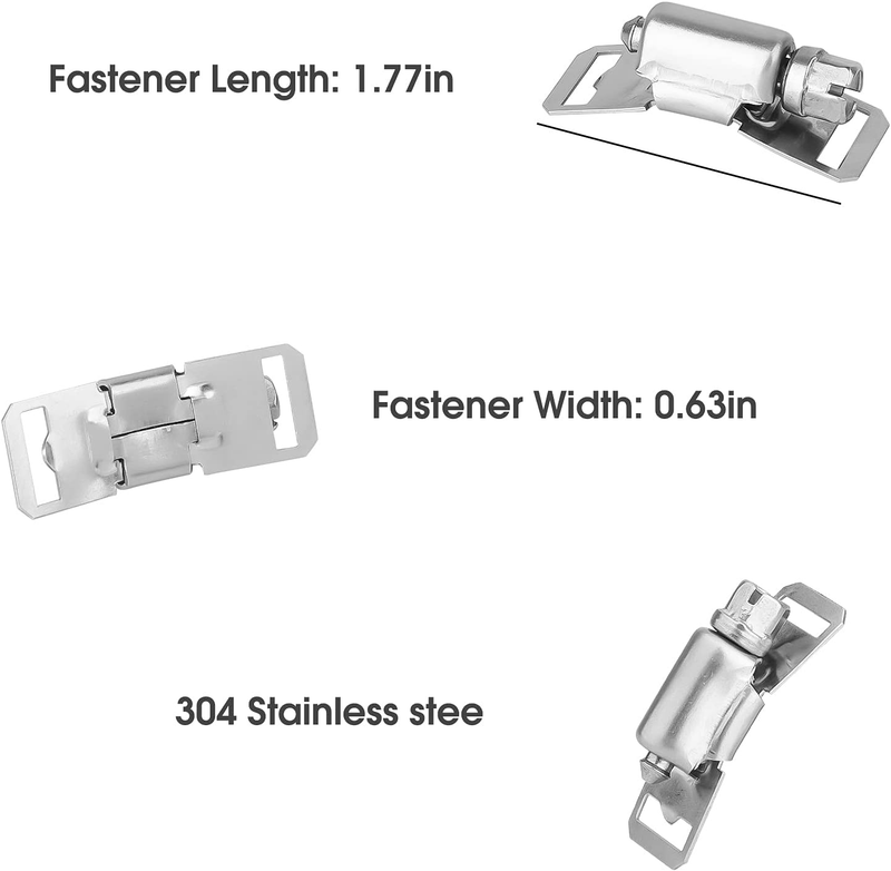 Hose Clamp Stainless Steel DIY 7.9 FT Metal Strapping With Holes + 6 Fasteners L