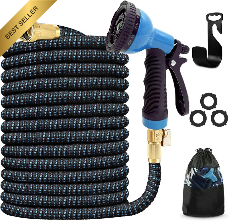 Expandale Garden Hose, Flexible Water Hose with 10 Spray Nozzle, Kink Free Flexi