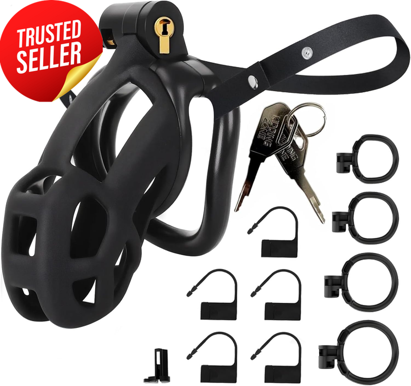 Male Chastity Cage Elastic Belt Breathable Small