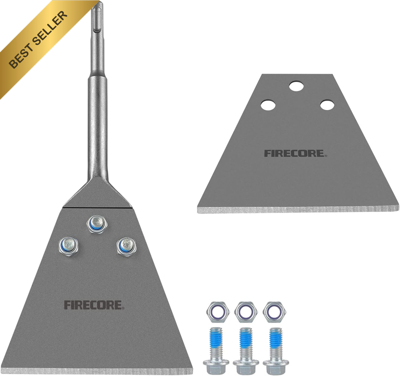 SDS plus Floor Scraper Kit, 5 Inch X 11 Inch Tile Removal Tool SDS plus Chisel B