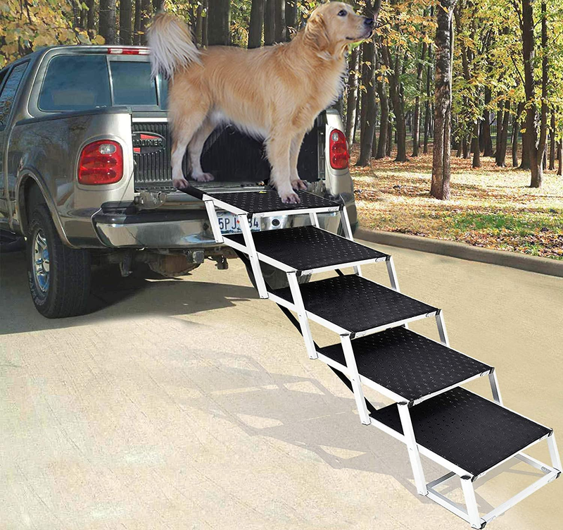 Pet Dog Car Step Stairs for Cars, Suv, Folding Dog Ramp, Lightweight Portable
