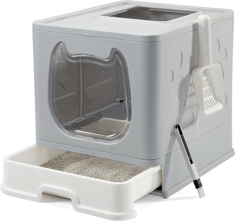 With Lid, Covered Kitten Litter Boxes With Kitty Litter