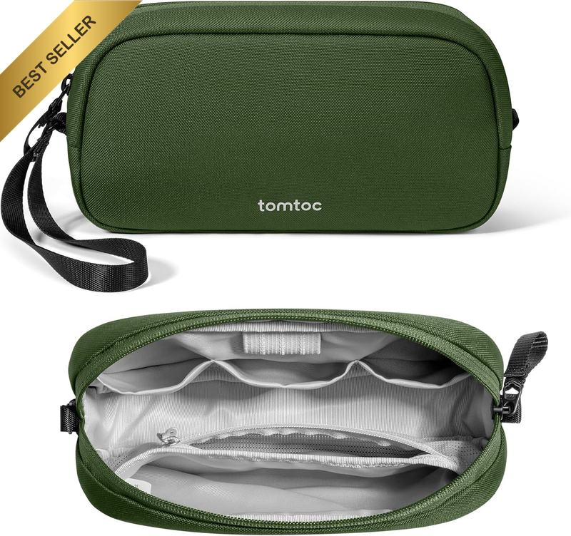 Water Resistant Tech Pouch for Cables, AirPods, USB, Cord, Essentials