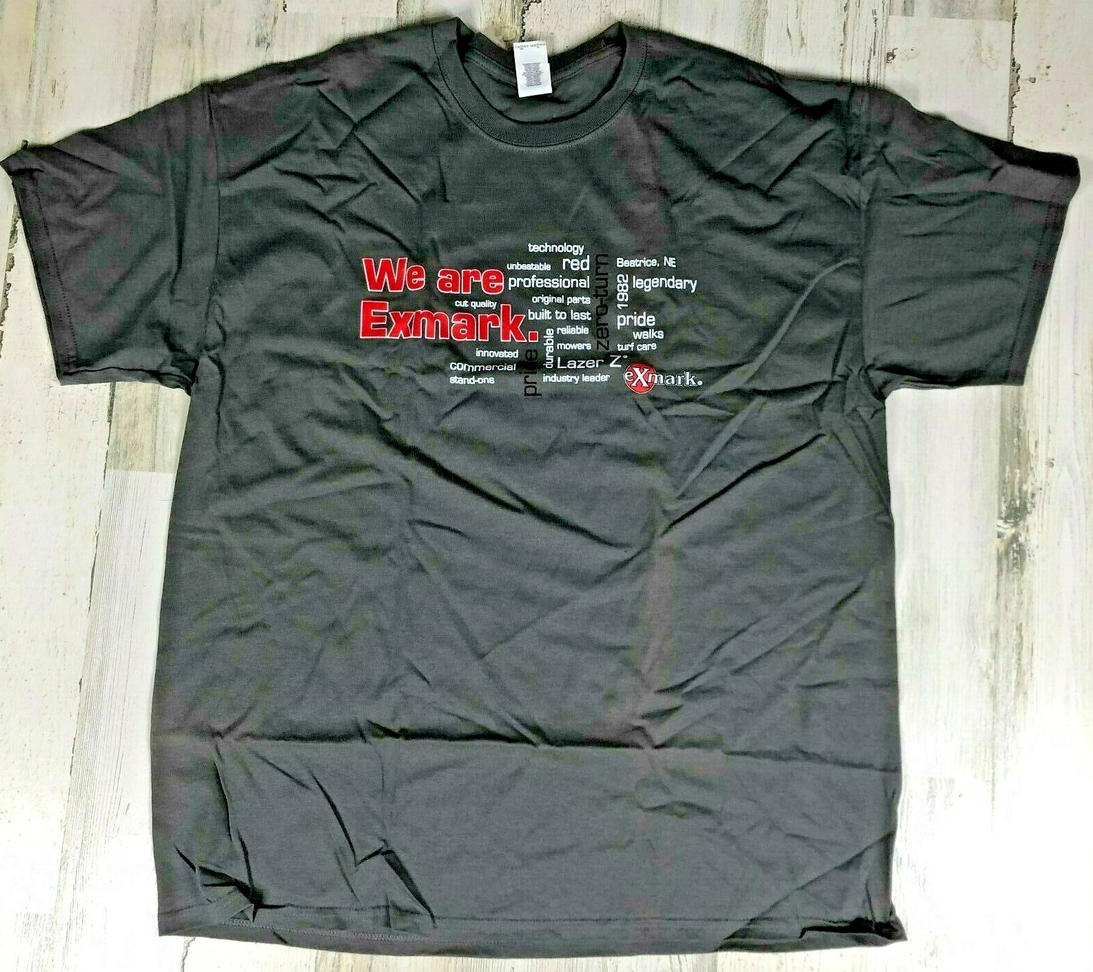 Exmark Commercial Mowers Graphic T-Shirt Gray 100% Cotton