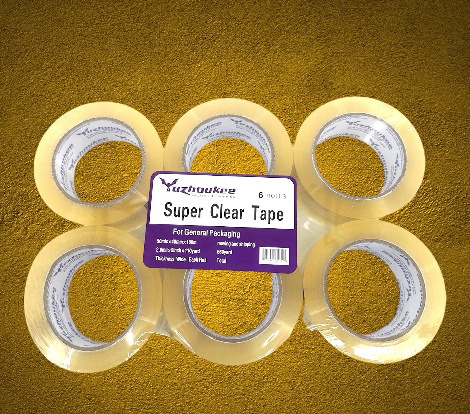 Clear Tapes Carton Sealing36 Rolls 110 Yards 2 inch 2 Mil Crystal  Super sticky