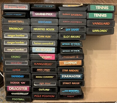 atari 7800 / 2600 - 46x Games Lot Under A $1 Each!