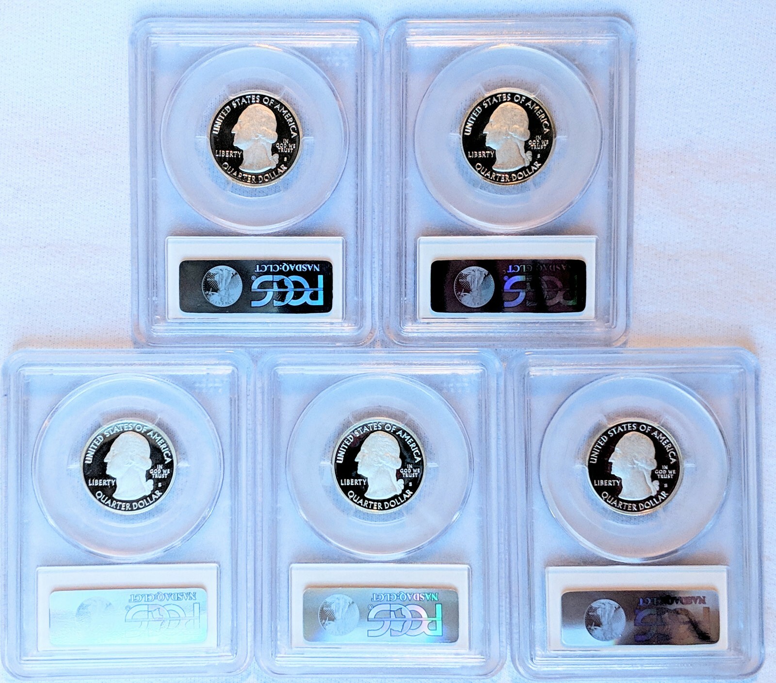 2012 S Silver Proof Quarters PCGS PR70 DCAM Set ATB National Parks