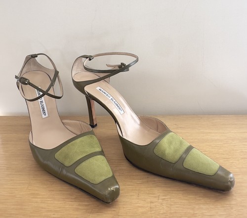 MANOLO BLAHNIK 23.5ハイヒール カーキグリーン $_12.JPG?set_id=880000500F
