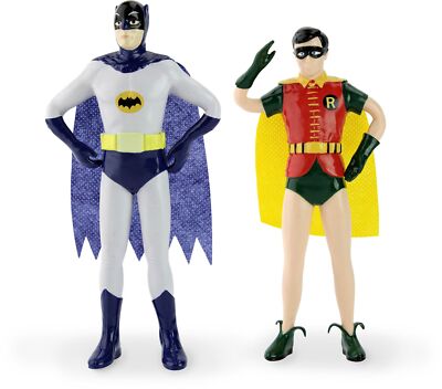 * NJ CROCE BATMAN AND ROBIN CLASSIC TV SERIES NJ CROCE BENDABLE FIGURE SET *