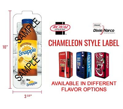 1  Royal Vendors Chameleon  Vend Label (Flavor Strip)