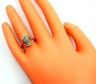 Diamond & 10ct Yellow Gold Dress Ring Fine Wedding Statement Jewellery Size P-2.JPG