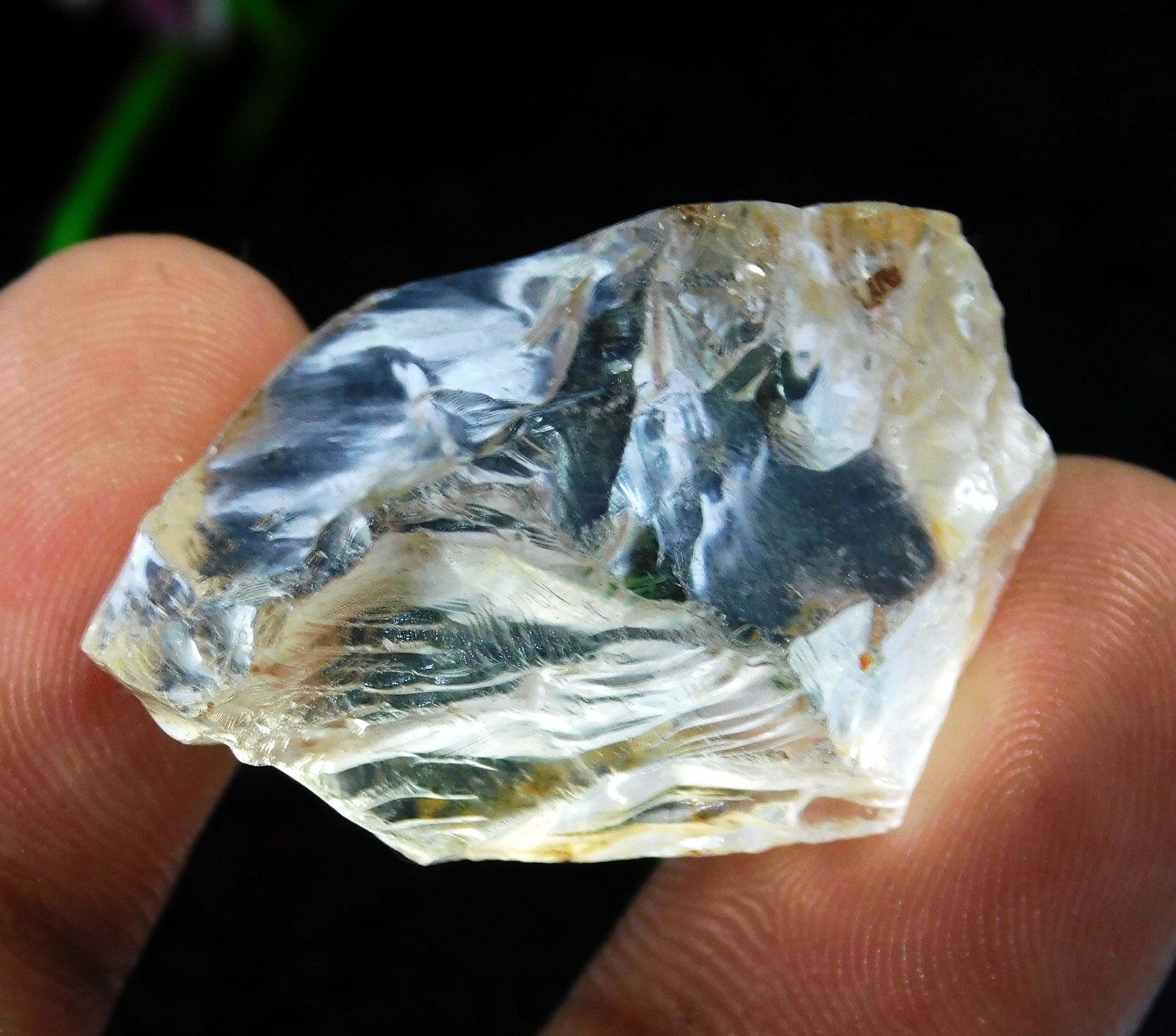 天然石　ツートーンラピス　527g ⑩ Natural 83.70 CT White Topaz Crystal Rough Rock Specimen