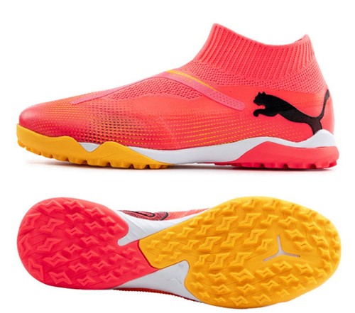 PUMA Men Future 7 Match+ TT Cleats Soccer Orange Futsal Run