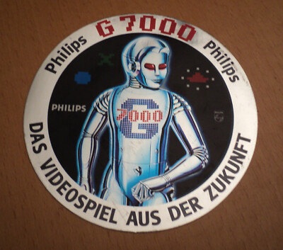 Old 1980s Magnavox Odyssey Philips Videopac G7000 Video Game Hot promo decal