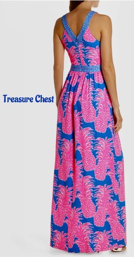 Pre-owned Lilly Pulitzer Taryn Maxi Dress Little Flamenco ? Size 8,10 In Multicolor