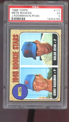 1968 Topps #177 Nolan Ryan Jerry Koosman ROOKIE Stars Mets