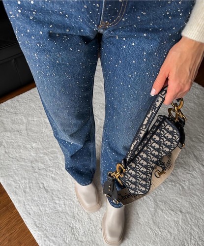riraさま Z.02 HIGH WAIST STRAIGHT ANKLE JEANS - Mid-blue | ZARA