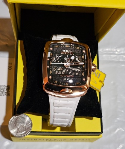 Pre-owned Invicta - Diablo - S1 Rally - Automatic - Nh70 Rose Gold / White - Mens Watch