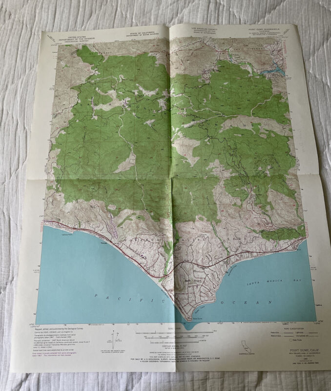 Point Dume California Quadrangle Topographic map 7.5 Min Series