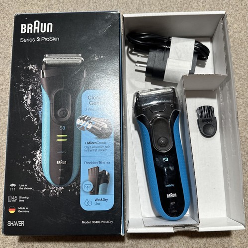 【未開封】 BRAUN Serres3 ProSkin 3090cc Braun Series 3 ProSkin 3090cc Electric Shaver, Black/Silver