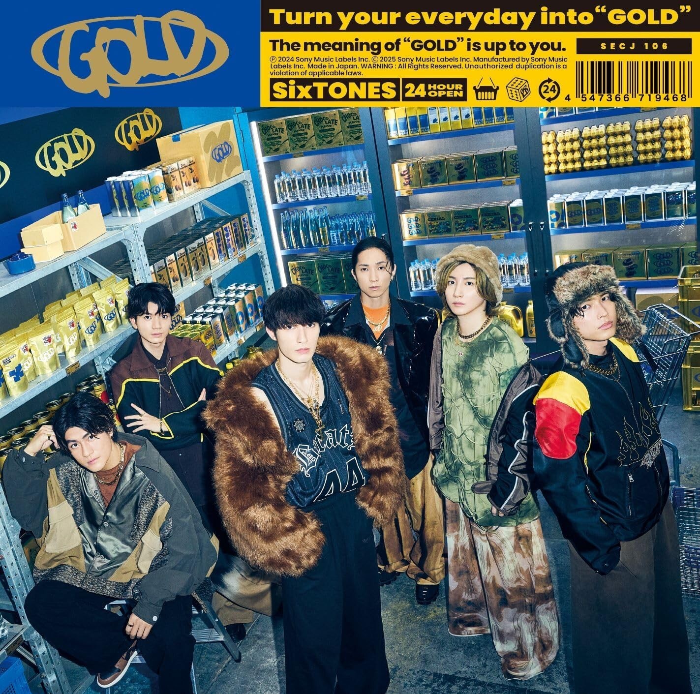 New SixTONES GOLD Regular Edition CD Japan SECJ-106