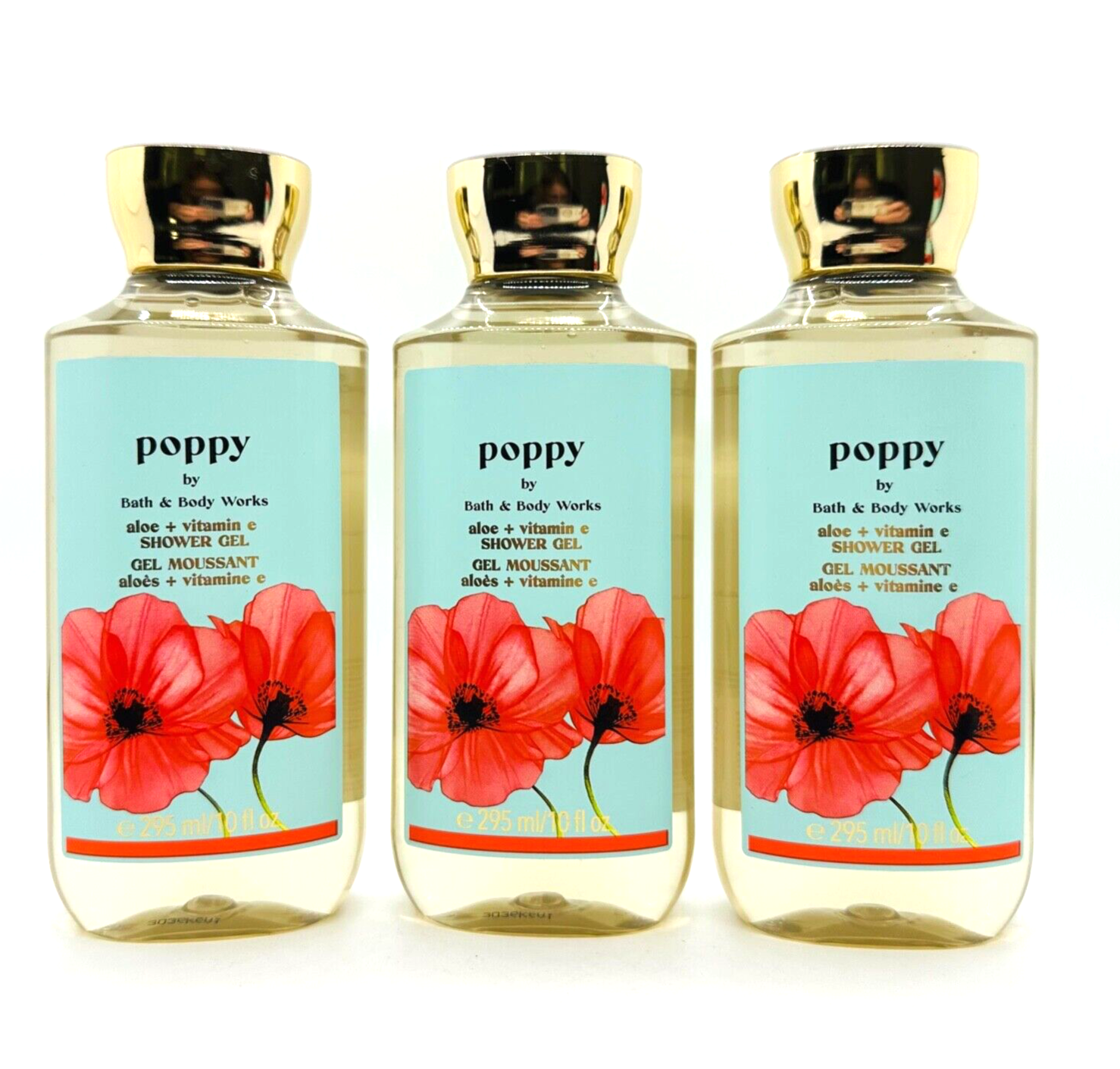 3-Pack Bath & Body Works POPPY Shower Gel Wash 10 fl.oz | eBay