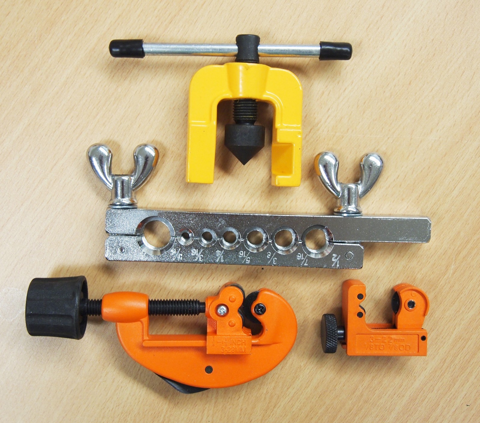 Flaring Tool Kit Brake Tubing Line + Mini Pipe Cutters