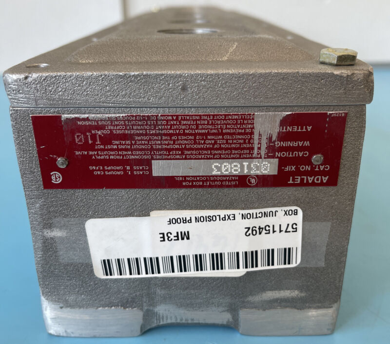 New Adalet Explosion Proof Junction Box Xif-031803 Outlet Box For Hazardous Loc.