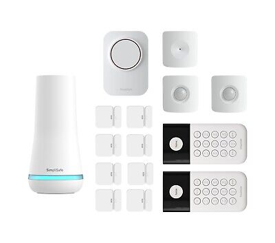 SimpliSafe 15 Piece Wireless Home Security System - White