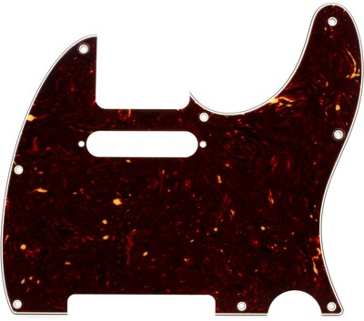 Fender 8-hole Modern Telecaster Pickguard - Tortoise Shell (2-pack) Bundle