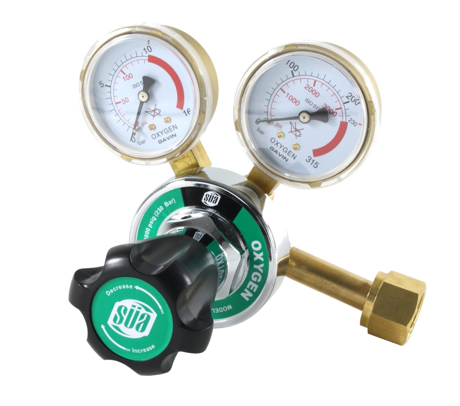 SÜA Oxygen and Acetylene Regulators Combo Welding Gauges