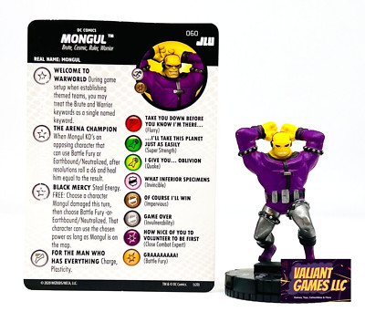 DC Heroclix Mongul #060 w/ Card Justice League Unlimited Set