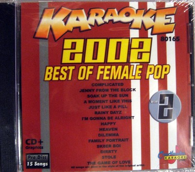 Chartbuster Karaoke - CB80165  CDG (2002 Best Female Pop Vol. 2)   !!! SALE !!!