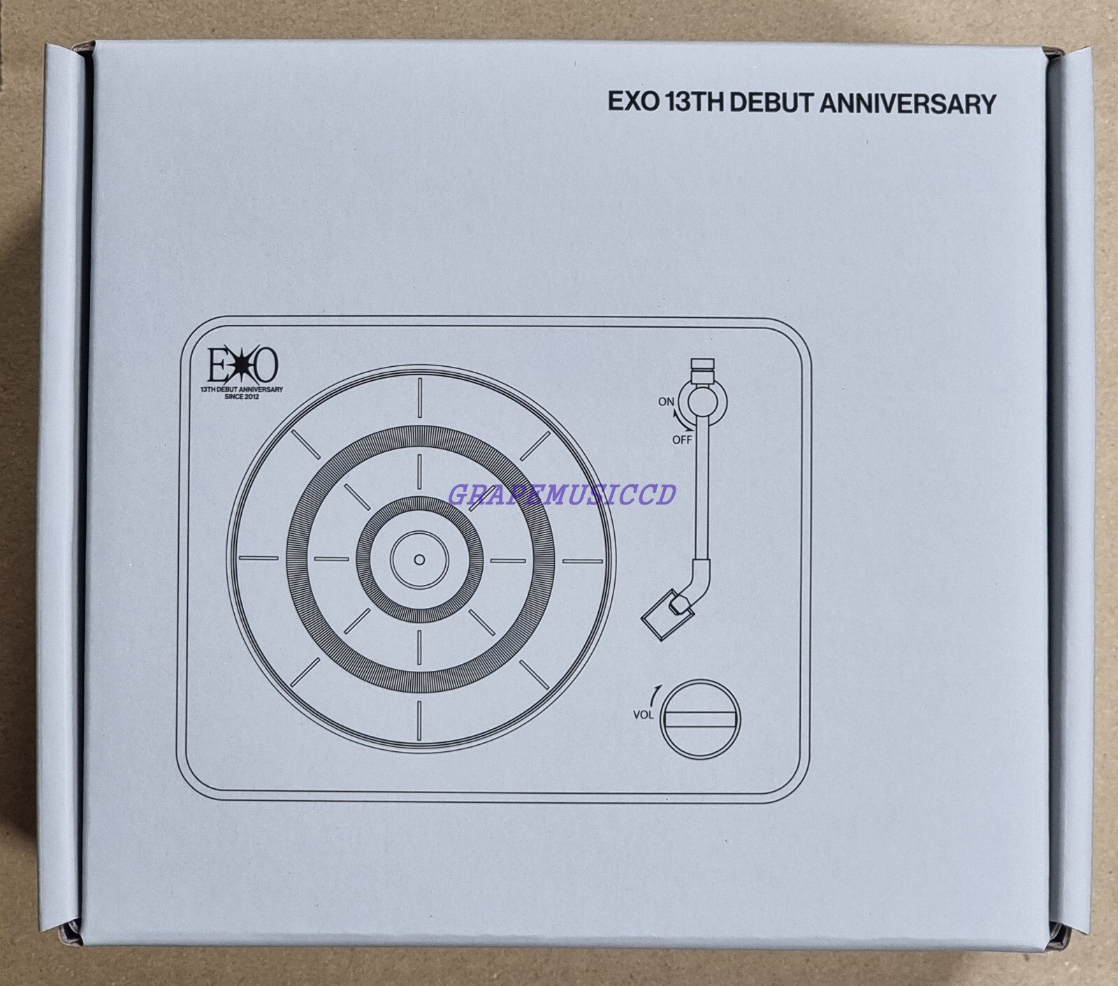 未開封　EXO 13周年 Bluetooth Speaker カイ EXO 13TH DEBUT ANNIVERSARY OFFICIAL GOODS MD TURNTABLE