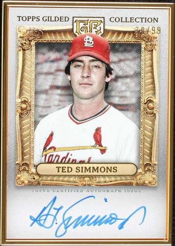 2024 Topps Gilded Collection - Ted Simmons #HAFA-TS